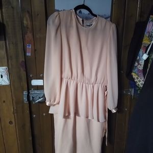 Vintage Blush Pink 80s dress